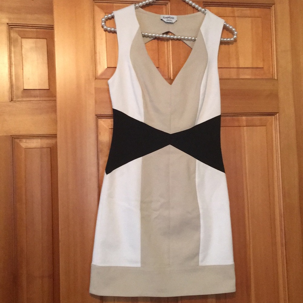 Bebe Sleeveless Colorblock Dress